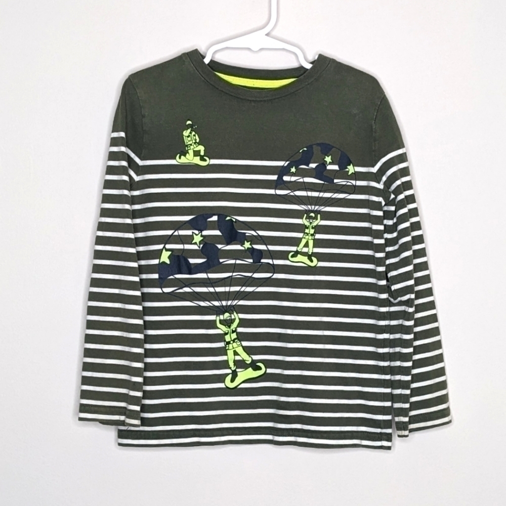 Mini Boden Army Paratrooper Military GI Joe Shirt 5/6
